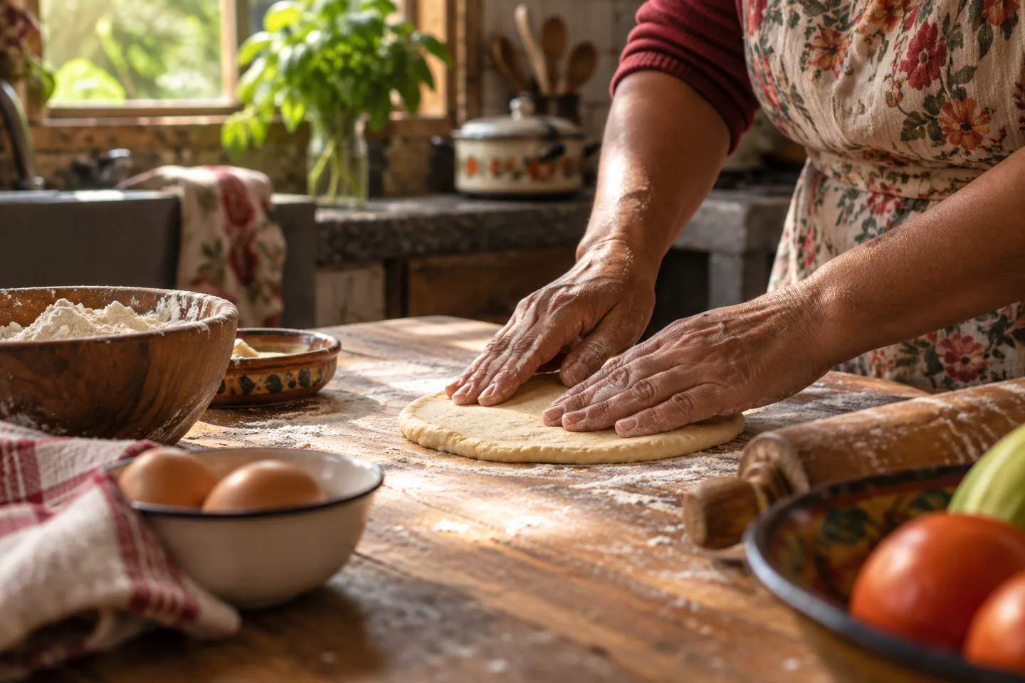 Preparación artesanal en la cocina de Mamá Gallina